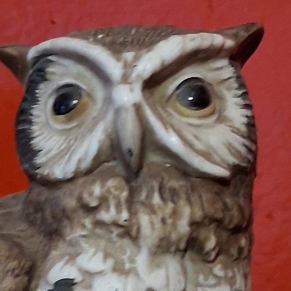 Vintage Great Horned Owl Figurine from Homco - Picture 2 of 8